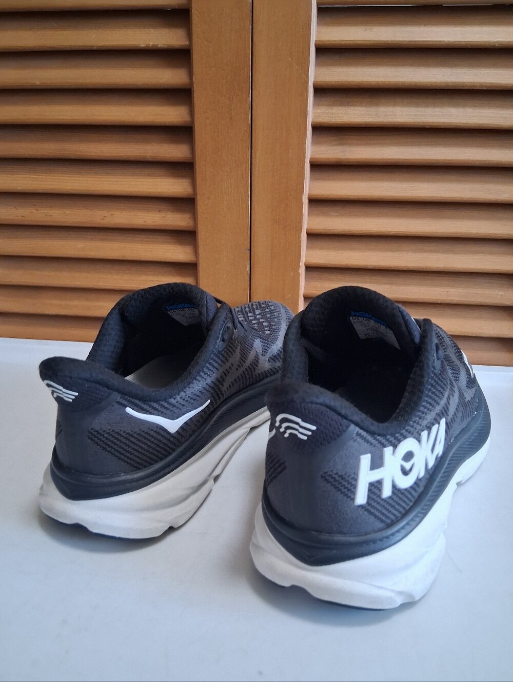 Hoka Clifton 9 Black White Women's Running Shoe * Size: 6.5B - Picture 5 of 8